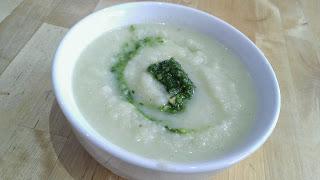 Cauliflower and celeriac soup with pistou Cauliflower and celeriac soup with pistou