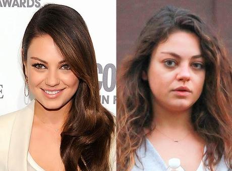 Mila Kunis with or without makeup