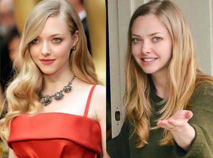 Amanda Seyfried with or without makeup