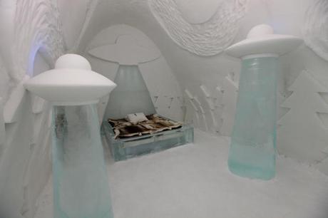 Ice Hotel 23, 2013: Art Suite Beam Me Up. Artists: Karl-Johan Ekeroth & Christian Strömqvist