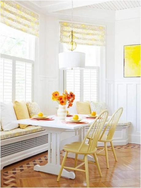 fresh spring yellow kitchen dining table from better homes and gardens