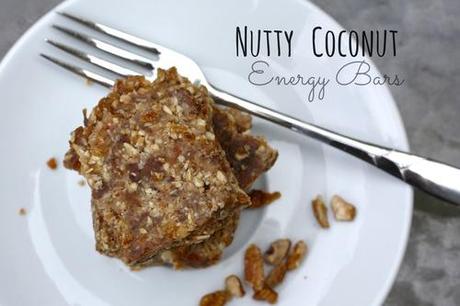 5 Ingredient Nutty Coconut Bars {Gluten Free & Vegan!}