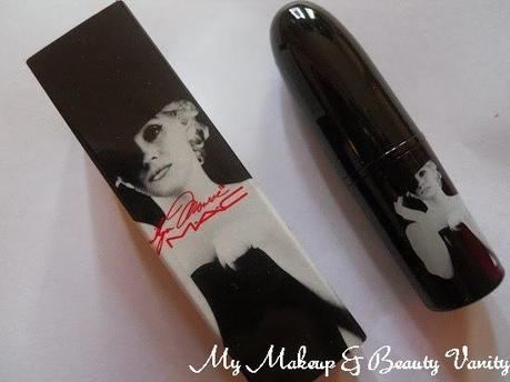 MAC Marilyn Monroe Collection scarlet ibis Lipstick Review, Swatches+orange lipstick lipstick+marilyn monroe+lipstick+swatches
