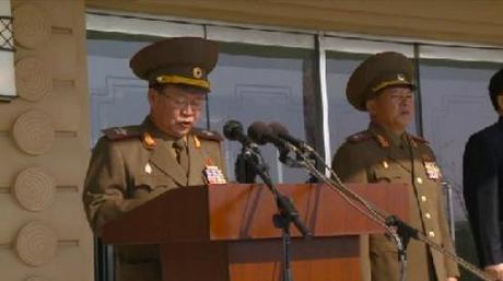 Mirim Riding Club Opened VMar Choe Ryong Hae, Director of the KPA General Political Department, speaks at a ceremony opening the Mirim Riding Club in east Pyongyang on 25 October 2013 (Photo: KCNA screen grab).
