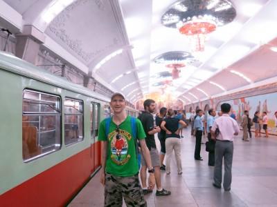 Revival to Glory: Riding on the Pyongyang Metro, North Korea platform at revival pyongyang