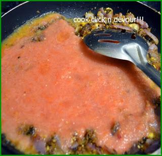 Tomato sagu-Side dish for idly/chapathi