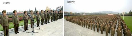 KPA Holds Loyalty Rally After Company Commanders Meeting VMar Choe Ryong Hae, Director of the KPA General Political Department , speaks at a rally of KPA officers and service members at Ku'msusan Palace of the Sun in Pyongyang on 28 October 2013 (Photos: KCNA).