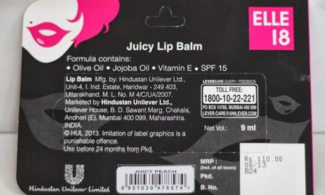 Elle 18 Juicy Lip Balm - Juicy Peach