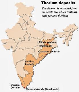 Thorium concentration in Ranchi plateau and other parts of Jharkhand State,