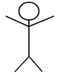 drawn stickman