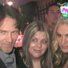 Anna Paquin and Stephen Moyer pose with their fans