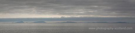Horizon islands Landscape photo - islands on a hazy horizon, Scotland