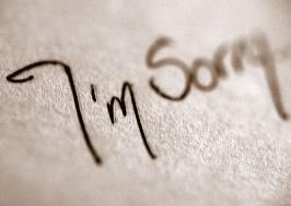 Love IS Sometimes Having to Say You Are Sorry