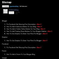 How To Make A HTML Sitemap For your Blog