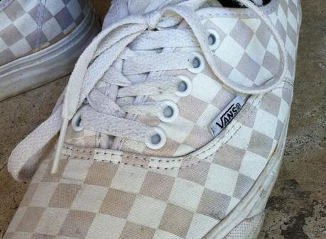 Street Feet: White Checkerboard Vans Street Feet: White Checkerboard Vans