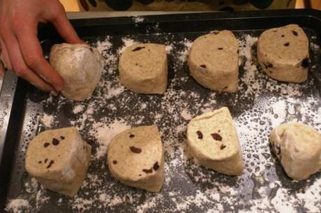 Place on your tray Olive and parmesan bread rolls