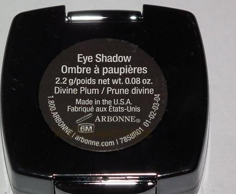 Swatches: Eye Shadow: Arbonne: Arbonne Divine Plum Eye Shadow Swatches