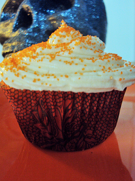 October Cupcake: Pumpkin Cheesecake with 