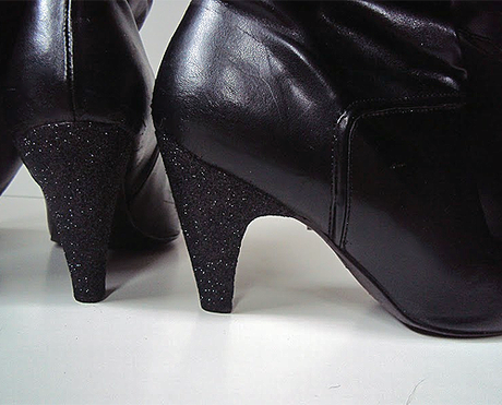 DIY glitter heels