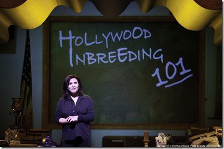 Carrie Fischer in her book-to-stage creation Review: Carrie Fisher, Wishful Drinking (Broadway in Chicago)