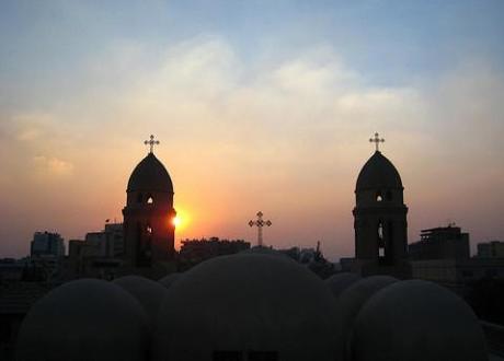 Coptic Christians clash with police as sectarian tension threatens peace in post-Arab Spring Egypt