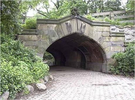 Stone bridge in Prospect Park Brooklyn