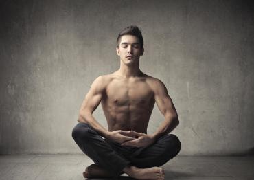 handsome-bare-chested-man-meditation-yoga