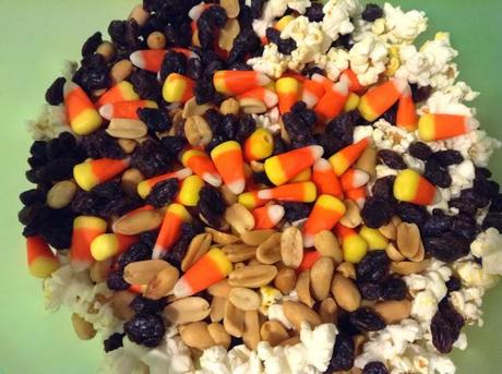 Candy Corn Popcorn Balls for the #LeftoversClub Candy Corn Popcorn Balls for the #LeftoversClub
