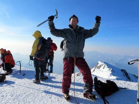 Summiting Mont Blanc—I hope I can remember this until my dying day!