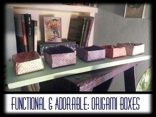 Functional and Adorable Origami Boxes + How to Video