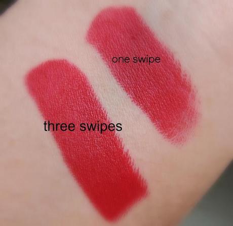 COLORBAR VELVET MATTE LIPSTICK IN HEARTS AND TARTS REVIEW