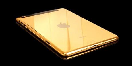 iPad Mini 2 wrapped in gold