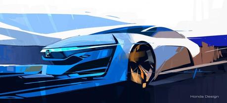 Honda FCEV Concept sketch.
