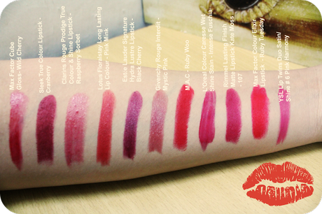Fall/Winter Favourite | Lipsticks/Gloss | Swatches