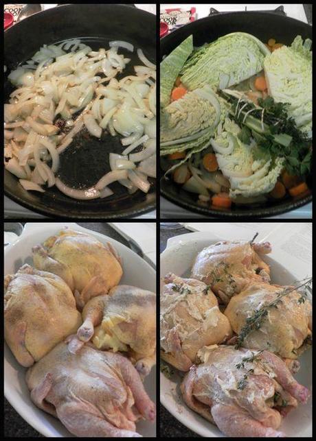 Cornish Hen and savoy cabbage-collage3