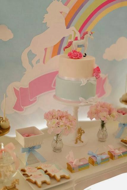 A Gorgeous Unicorn Party by Cakes by Sharon