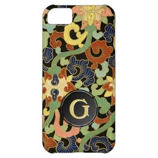 Iris Flowers Monogram iPhone 5C Case