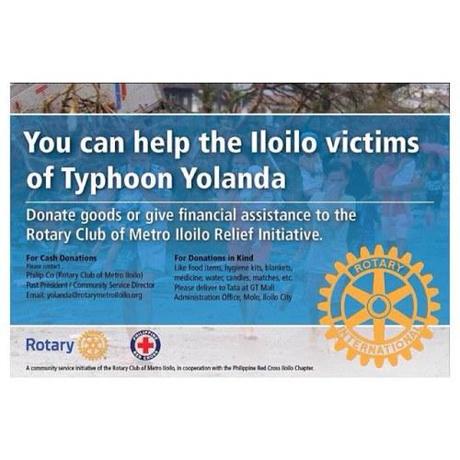 List of Charity Run/Race Events for #YolandaPH Victims Rotary Club Metro Iloilo
