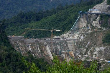 Murum Dam Blockaders May be Suffering Human Rights Violations Warns NGOs Murum Dam during the construction phase (May 2012) Photo credit International Rivers