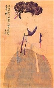 Hwang Jini (portrait from Korean textbook, c. 1910)