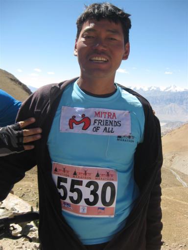 Padam who works as a mountain guide in Leh, won the inaugeral challenge last year in 8hrs 15m. 