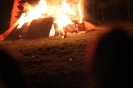 Bonfire at Emmaus Brighton