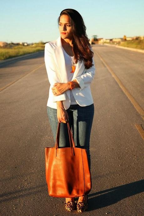 Urban Outfitters Jacket, Banana Republic Tank, Miss Sixty Jeans, Cuyana Bag, Cole Haan Shoes Tanvii.com