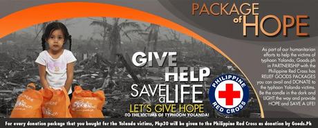 Goods.ph works hand-in-hand with the Philippine National Red Cross To Help Victics of Typhoon Yolanda / Haiyan