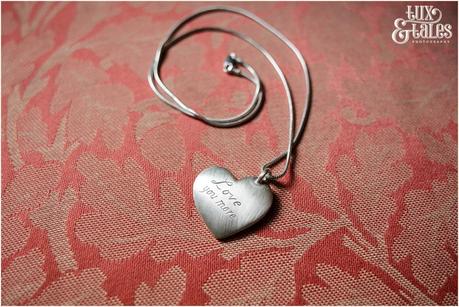 Julia & Chris Got Married! | Wedding Photography Hear necklace 1950s wedding heart details