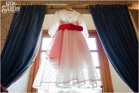 Julia & Chris Got Married! | Wedding Photography Red and white wedding dress couture company