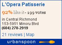 L'Opera Patisserie on Urbanspoon