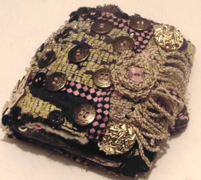 Material Mondays - Chunky Button Fabric Journal