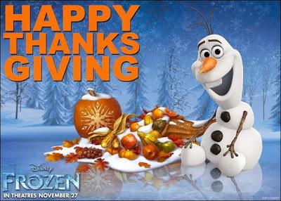 Happy Thanksgiving ~ from Disney's Frozen and Susan Heim on Parenting! #DisneyFrozen