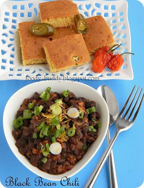 Vegetarian Black Bean Chili Recipe | Easy Bean Chili Recipe